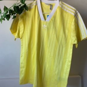NEW Adidas neon yellow soccer jersey
